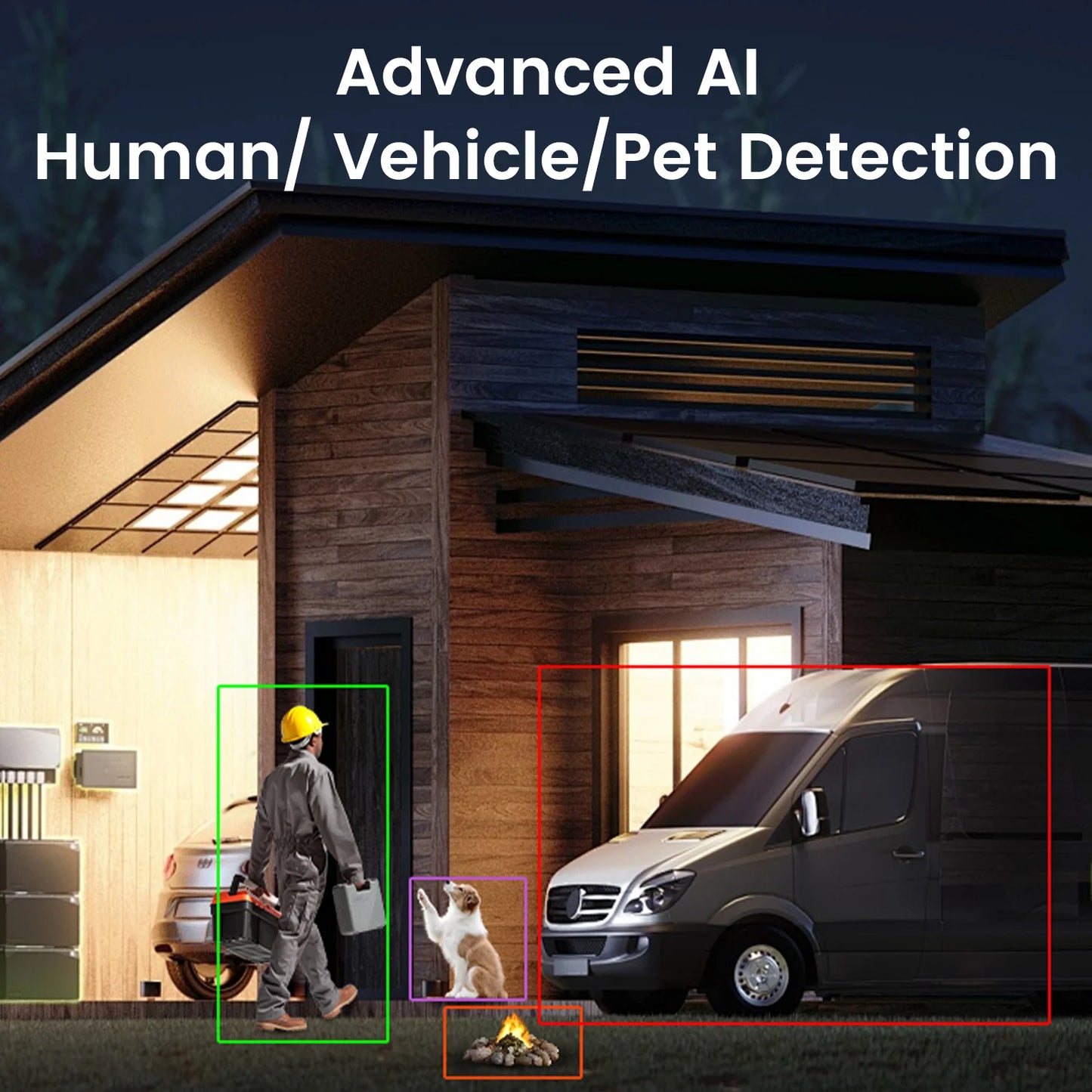 Beveiligingscamerasysteem - Openlucht - CCTV camerasysteem - 4K 8MP/5MP PoE IP - met AI Detectie -Waterdichte - Bewakingscamera - Beveiligingscamera - 360° Auto Tracking Pan/Tilt Functie – Buitenbewaking en Compatibel met PoE NVR