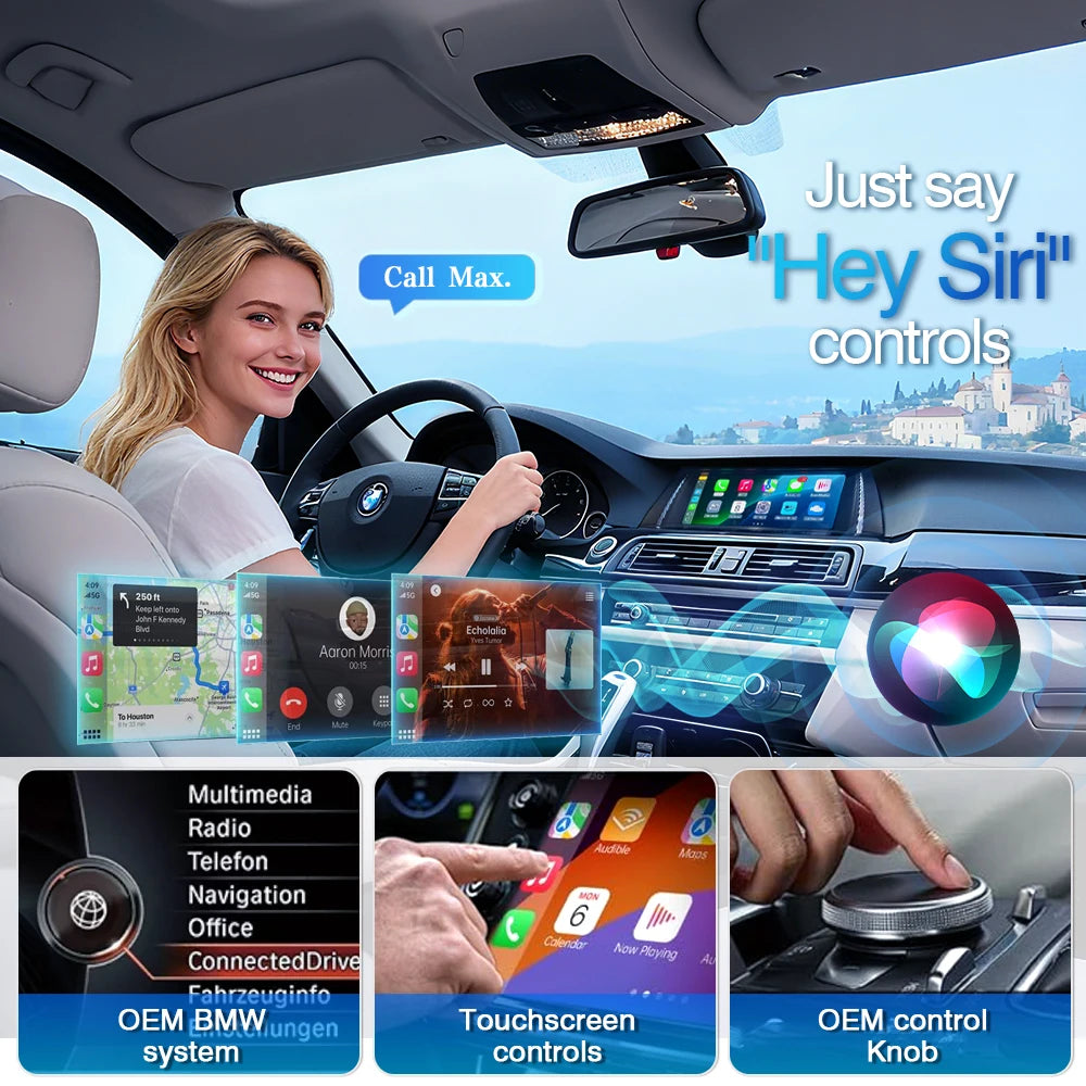 Multimedia Speler – Autonavigatie Systeem – Touchscreen Radio – Carplay Android Auto – F10 CIC Variant – 10,25 Inch Scherm – Draadloze Connectiviteit