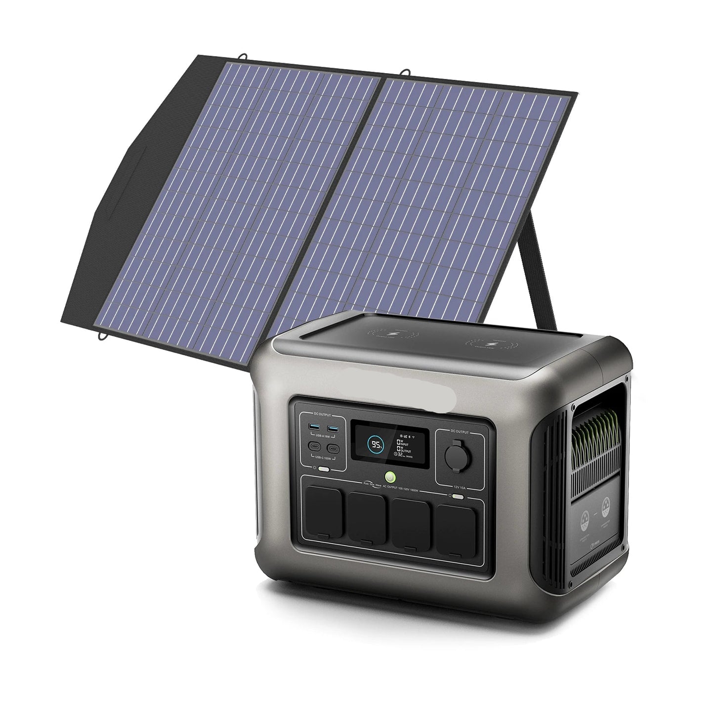 Draagbare Powerstation – Mobiele Accu – Noodstroom Generator – Zonne Energie Station – 1152Wh Capaciteit – 100W Continu Stroom