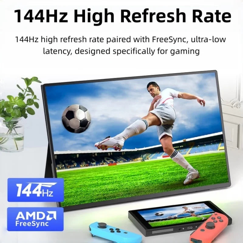 Draagbare Monitor – Portable Scherm – Second Screen – Mobiel Display – 17,3 Inch – QHD 2560x1440 Resolutie – 144Hz Refresh Rate