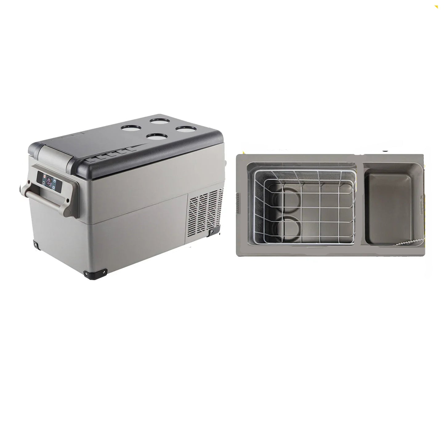 Auto Koelbox - Compressor Koelbox - Compressor Koelkast - Koelbox - met Vriezerfunctie - -20°C tot +20°C - 12V/24V & 230V AC - 35L - Voor Camping - Auto - Boot - Buitenactiviteiten