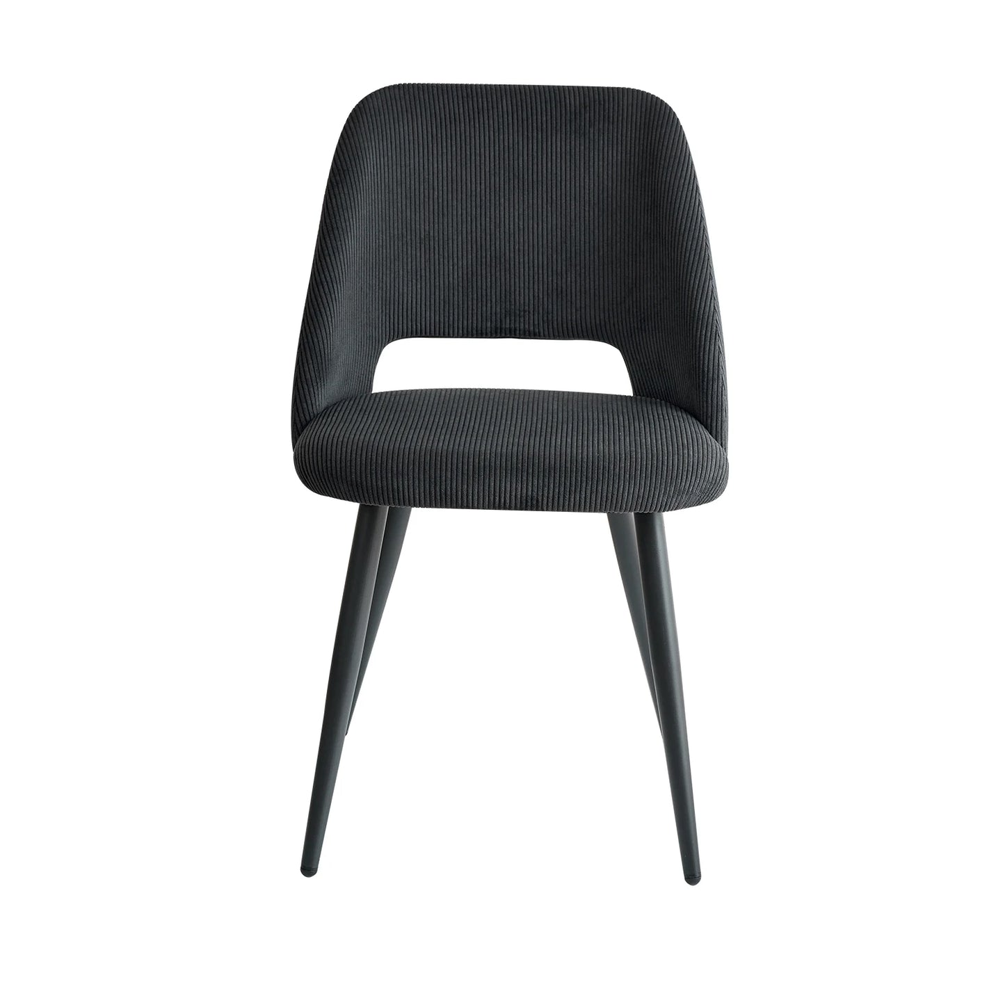 Set of 2/4/6 Stylish Corduroy Dining Chair - Soft Fabric Seat, Ergonomic Design, Suitable for Family Dining Space