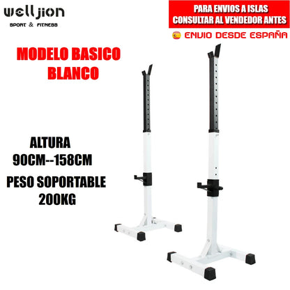 Multi-function Rack Holder for Bar and Pesas | Adjustable Squat Rack of Muscle Squats