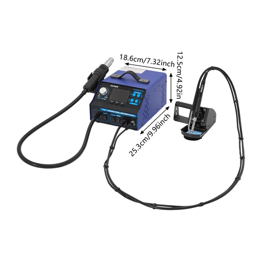 Rework Station – Soldeerstation – Hete Lucht Pistool – Rookafzuiging – Nauwkeurige Temperatuurregeling – 780W Vermogen