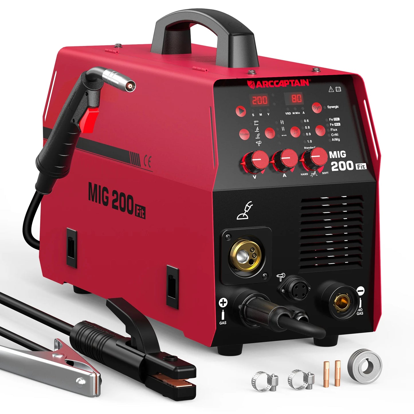 Lasmachine – Mig Lasmachine – Mig Mag Lasser – Tig Lasser – Spotlasser – 6-in-1 Multifunctioneel – 200 Ampère Vermogen