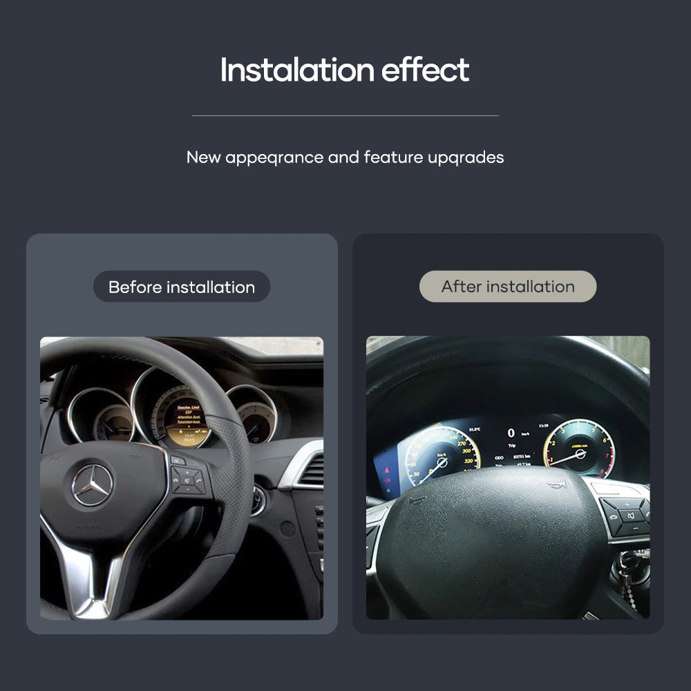 Digitaal Dashboard – LCD Display – Instrumentenpaneel – Cluster – Cockpit – 12,3 Inch IPS Scherm – HD Resolutie 1920x720 Pixels