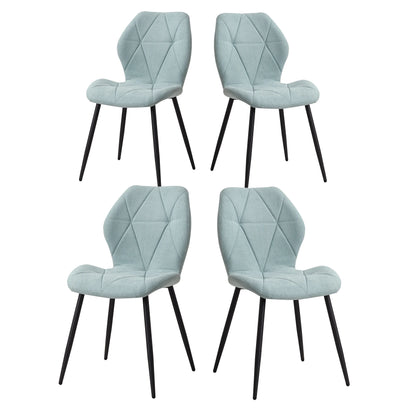 Eetkamerstoelset van 4 - Stoelen - Keukenstoel - Scandinavisch minimalistisch - Mint