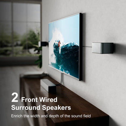 7.1 Soundbar – Home Cinema Geluidssysteem – Surround Sound Speaker – Draadloze Subwoofer – 460W Vermogen – Dolby Atmos 3D Geluidsbeleving – App Bedienbaar