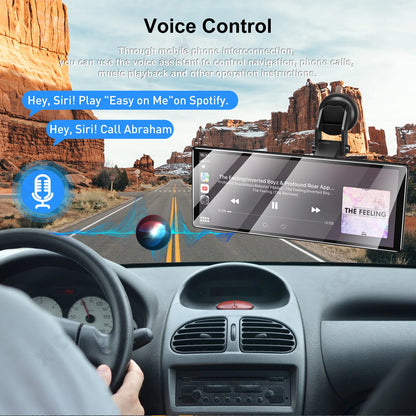 Navigatiesysteem Auto - Dashcam voor auto - GPS Navigatie - Draadloze - 4K DVR - Bluetooth Audio - ADAS Systeem - 11,3" - Achteruitrijcamera - 64TF - QUORE