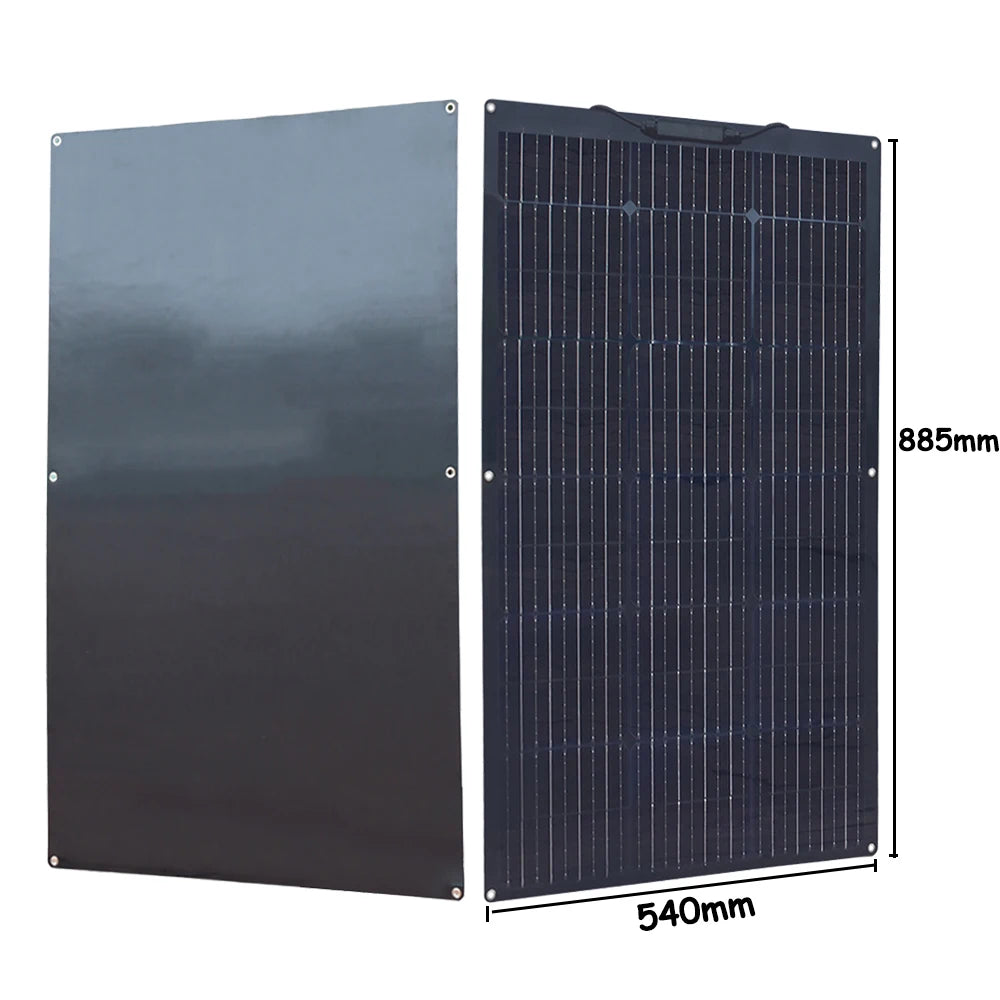 Zonnepaneel - Zonnepanelen - Monokristallijne - Flexibel - Buigzaam - Waterdicht - Lichtgewicht - 12V - 400W - 4stuk - voor Camper - Boot - Caravan - Balkon - Off Grid Systeem