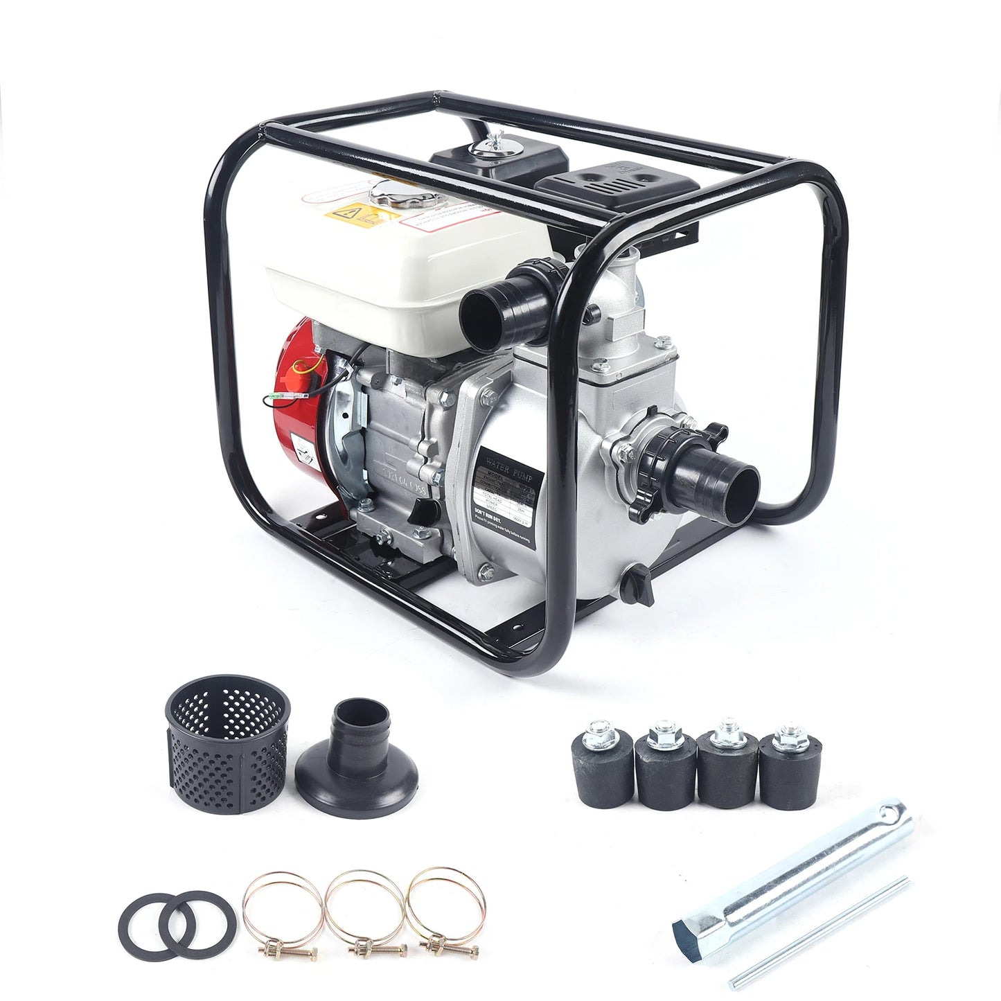 Waterpomp Benzine - Water Pump Petrol - 4-Takt Irrigatiepomp - 210cc - 2 Inch In-/Uitlaat - Landbouw Waterpomp