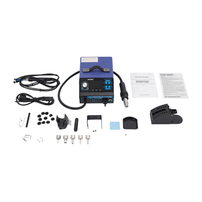 Soldeerstation – Soldeerbout – Rework Station – Heteluchtpistool – Solderen – 780W Vermogen – Instelbare Temperatuur 100-480°C
