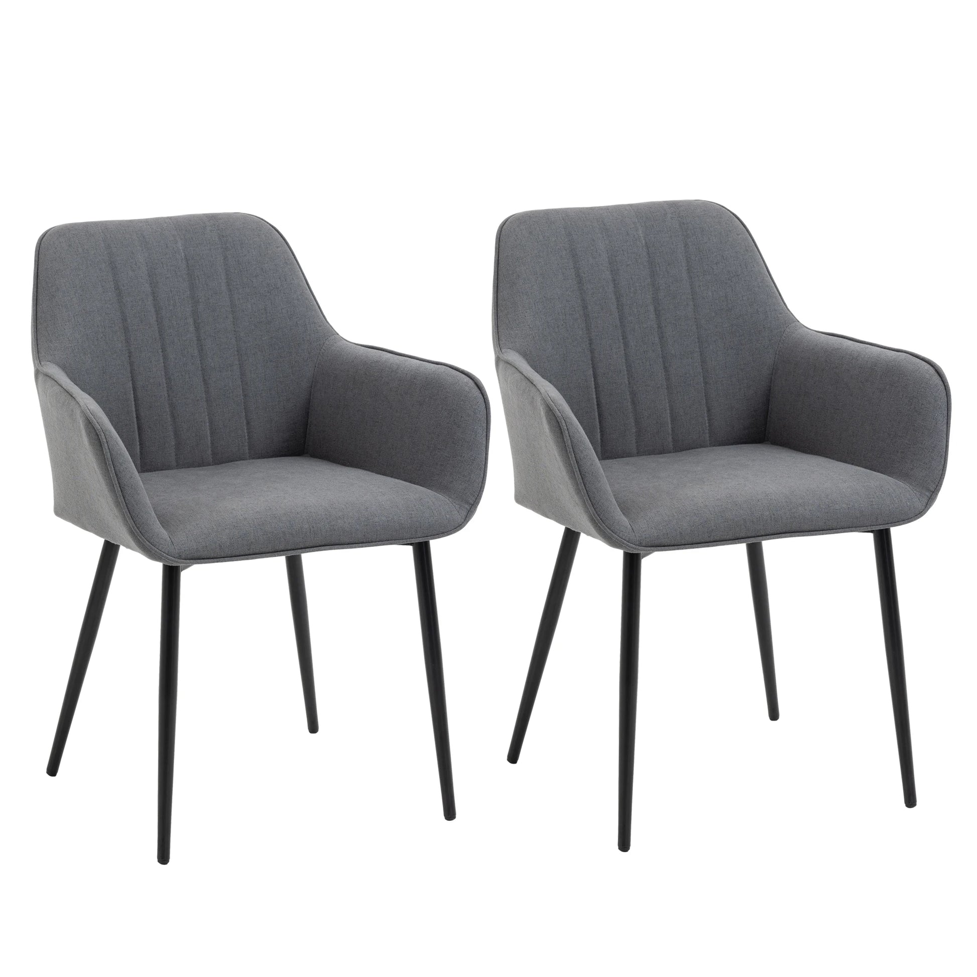 Stoelen – Eetkamerstoelen – Tafelsstoelen – Comfortabele Stoelen – Scandinavisch Design – Ergonomisch – Metalen Pootjes - QUORE