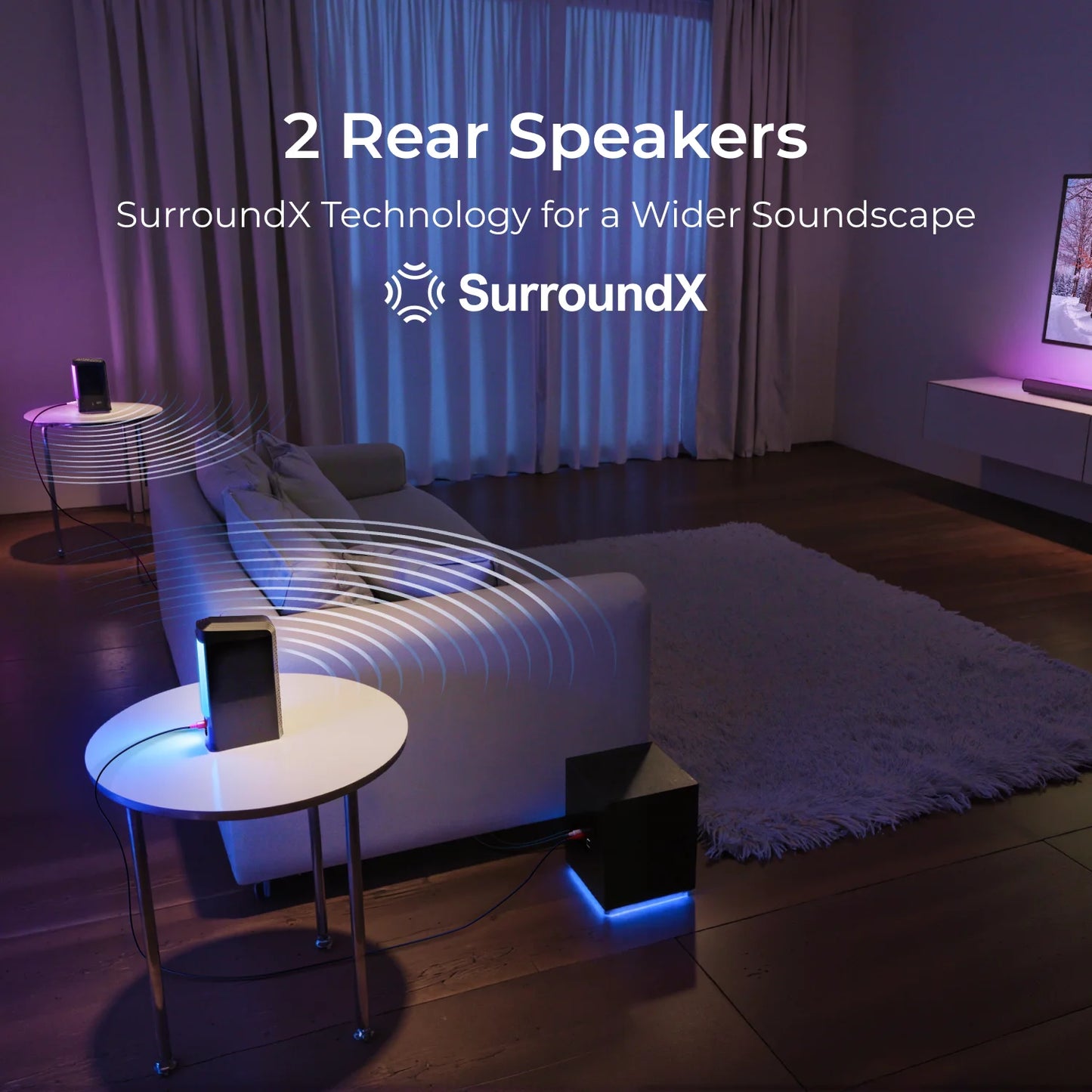 Soundbar – Draadloze Speaker – Home Cinema Geluid – Bluetooth Speaker – Surround Sound Systeem – 9.1 Kanaals Geluid – 6,5 Inch Wireless Subwoofer