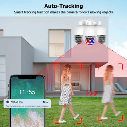 8-Kanaals 4K Bewakingsset – Surveillance Cameras – Beveiligingscamera Set – CCTV Systeem – IP Camera’s – AI Menselijke Detectie – PoE Eenvoudige Installatie - 4 Stuks - 4TB