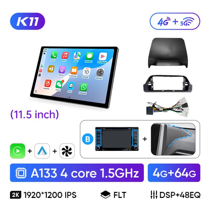 Ainavi 13.1 Car Radio For Toyota RAV4 2020 2021 2023 2024 RAV 4 XA50 Wireless Carplay Android Auto 4G Car Multimedia Player DSP