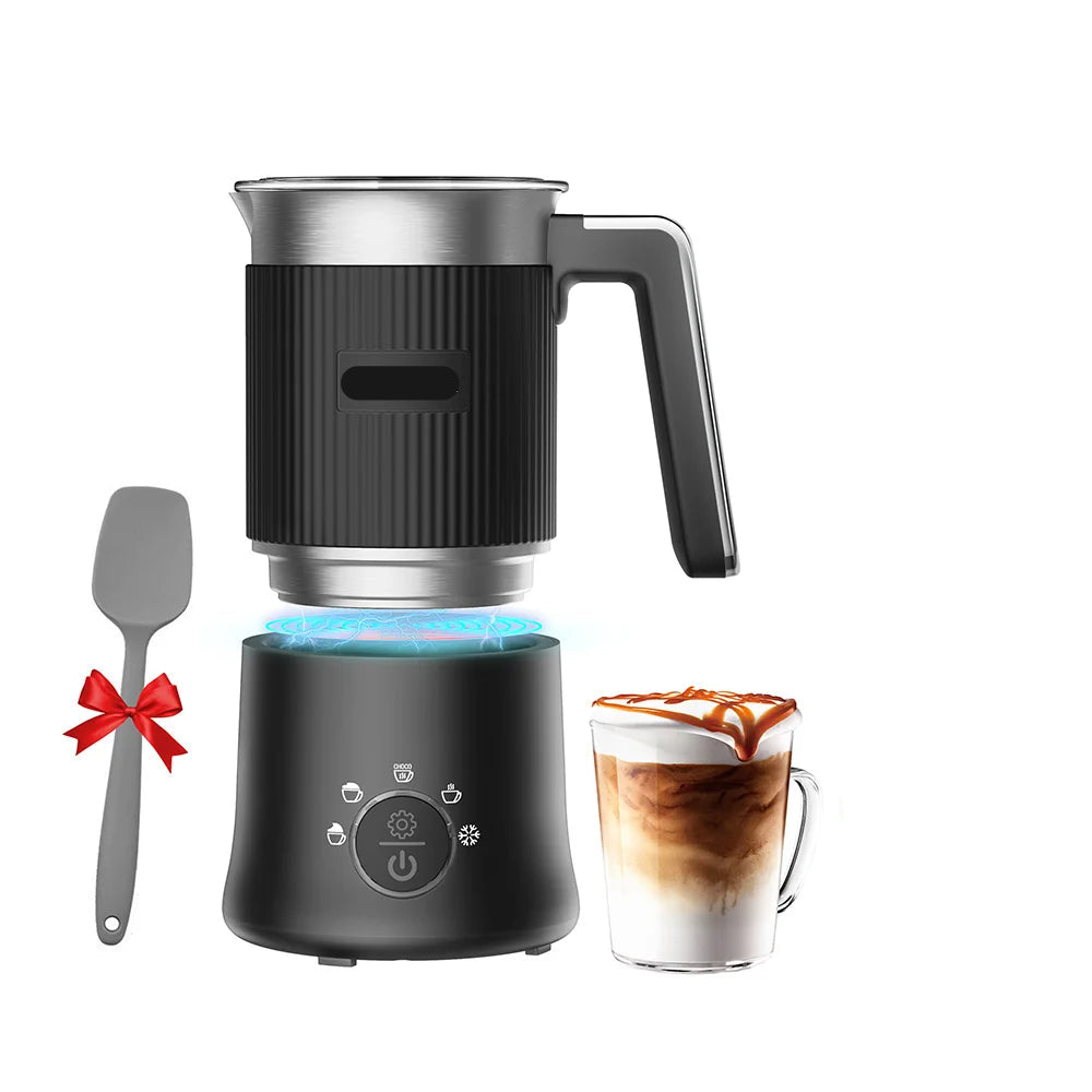 Melkopschuimer - Melkopschuimer Electrisch - Milk Frother - 5-in-1 – Warm & Koud Schuim – Warme Chocolademaker – Vaatwasserbestendig