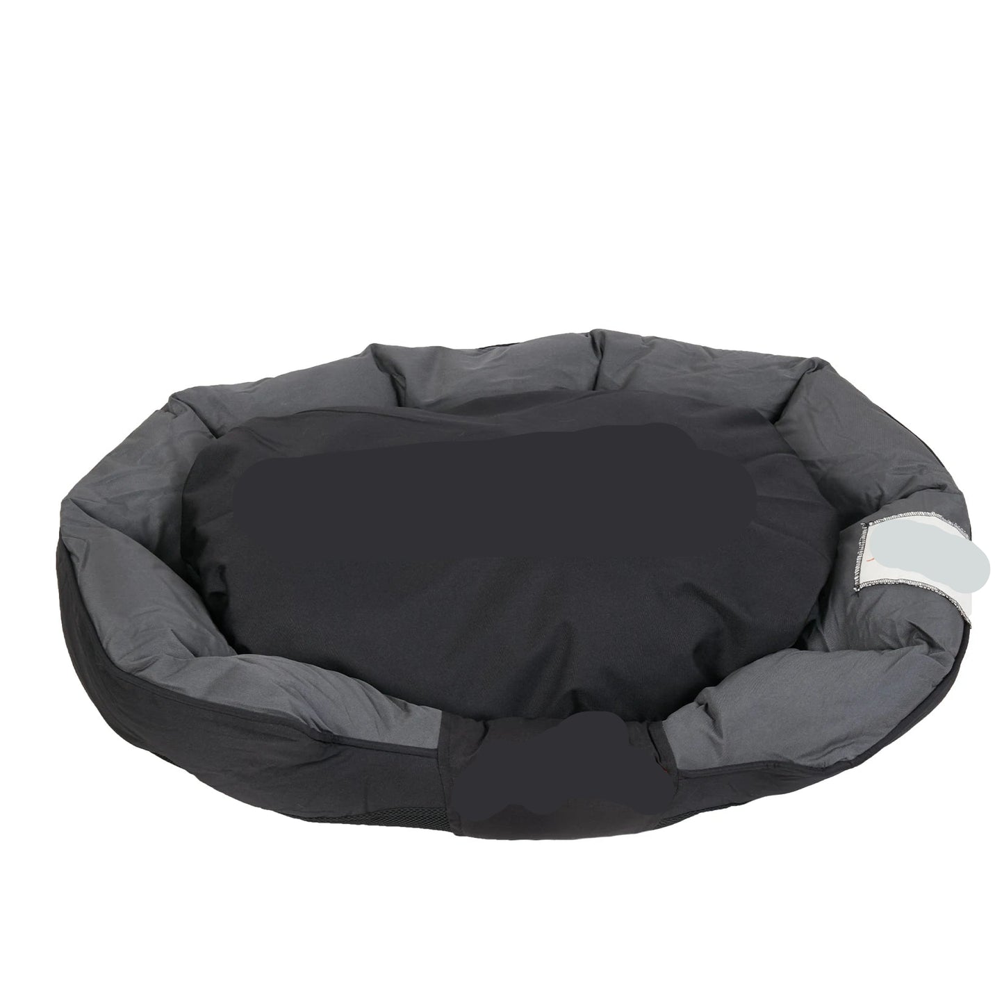 Hondenmand - Hondenkussen - Hondenbed - Hondenmanden - 90x70x19cm - Waterdichte - Groot Kalmerend Ligbed voor Alle Seizoenen - Donutmand - Wasbaar - Fluffy - Met Afneembaar Kussen - Oxford Stof – Hondenbank – voor Binnengebruik - Zwart