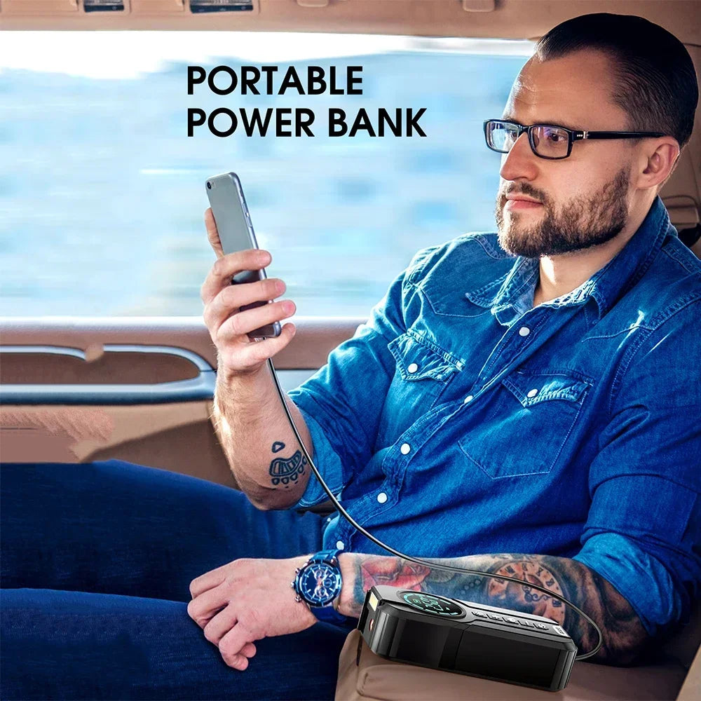 Buvaye - Jumpstarter voor Auto - Startkabels - Starthulp - 1000A - 12V - Jumpstarters - Powerbank 8400mah - Zwart