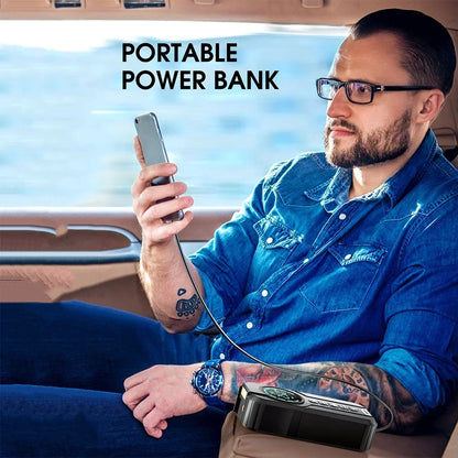 Buvaye - Jumpstarter voor Auto - Startkabels - Starthulp - 1000A - 12V - Jumpstarters - Powerbank 8400mah - Zwart