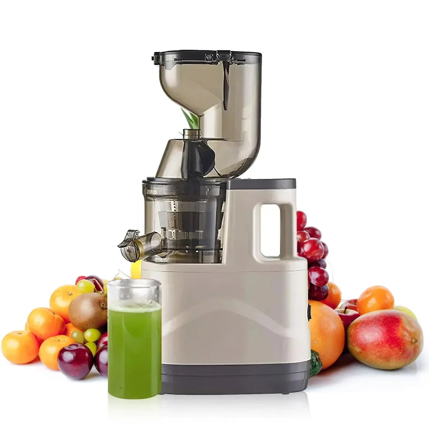 300W Multifunctional Juicer Cold Press Household Residue Separation Large Caliber  Fruit and Vegetable Juice Extractor