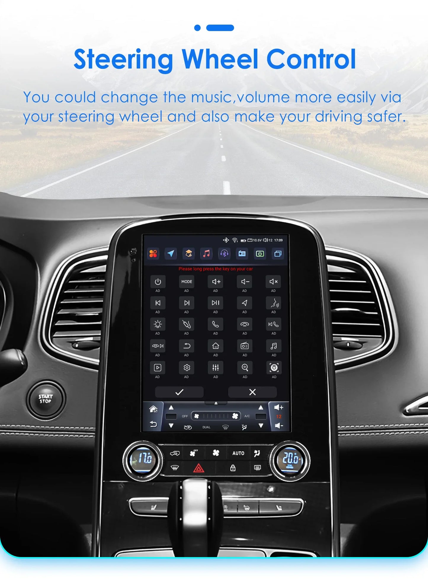 Multimedia Speler Renault Scenic – Autoradio – GPS Navigatie – Android Headunit – 2DIN Display – 9,7 Inch IPS Touchscreen – Android 13 & 4G LTE Connectivity – 360° Camera Ondersteuning