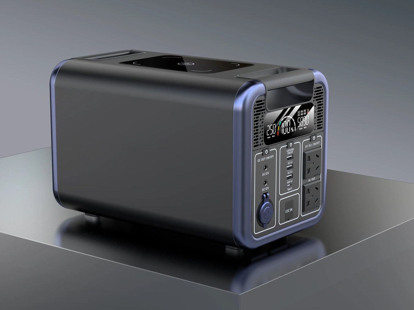 Draagbare Stroomvoorziening – Mobiele Powerbank – Energie Generator – Camping Accu – 2000W – Snelle USB PD Charging