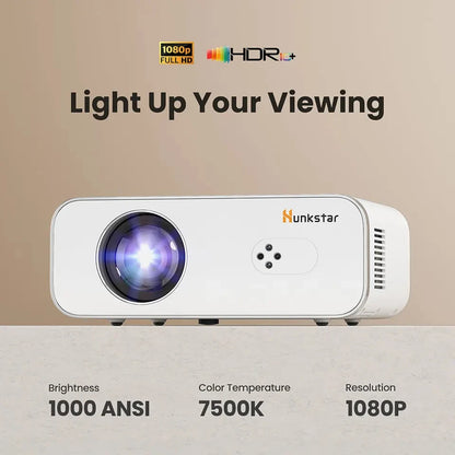 Projector – Beamer – Draagbare Projector – Full Hd Projector – 1000 ANSI Lumen – Automatisch Scherpstellen