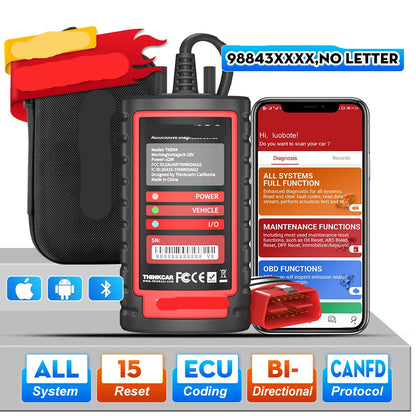 OBD2 Scanner - OBD - Uitleesapparatuur Auto - Diagnosecomputer - Storing Verwijderen - Auto Accessoires - Auto Uitlezen - 15 Reset Services - Systeem Scanner