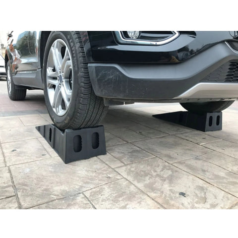 Oprijplaten - Garage oprijplaat - Auto-onderhoud oprijplaat - Autolift oprijplaat - Autogarage - Antislip - 1 paar - Zwaar - Capaciteit 7 ton - Kunststof - Zwart