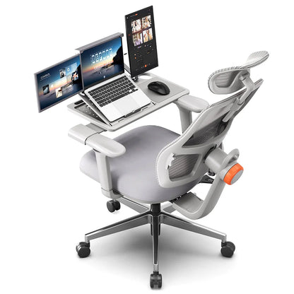 Ergonomische Bureaustoel – Comfortabele Stoel – Werkstoel – Kantoorstoel – Mesh Materiaal – Verstelbare Lendensteun – 3D Armleuningen