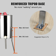 Honing Extractor - Manueel - 3 Frames - Honing centrifuge - Handmatig - Roestvrij Staal - Zilver - QUORE