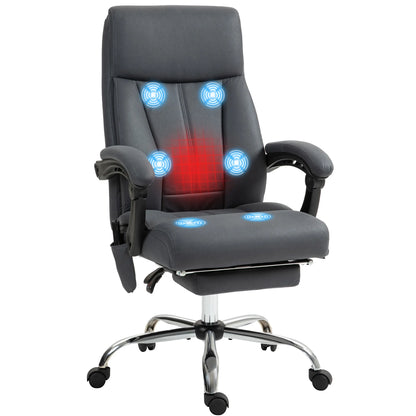 Bureaustoel – Kantoorstoel – Draaistoel – Gamestoel – Office Chair – Massagefunctie Met 6 Punten – Verstelbare Rugleuning Tot 155°