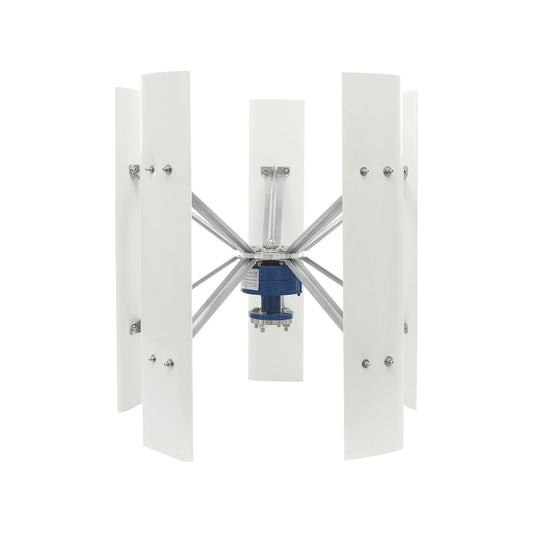 Windturbine – Windgenerator – Windmolen – Verticale As Turbine – Vijf Bladen – 12V Output – Geluidsarm En Weerbestendig
