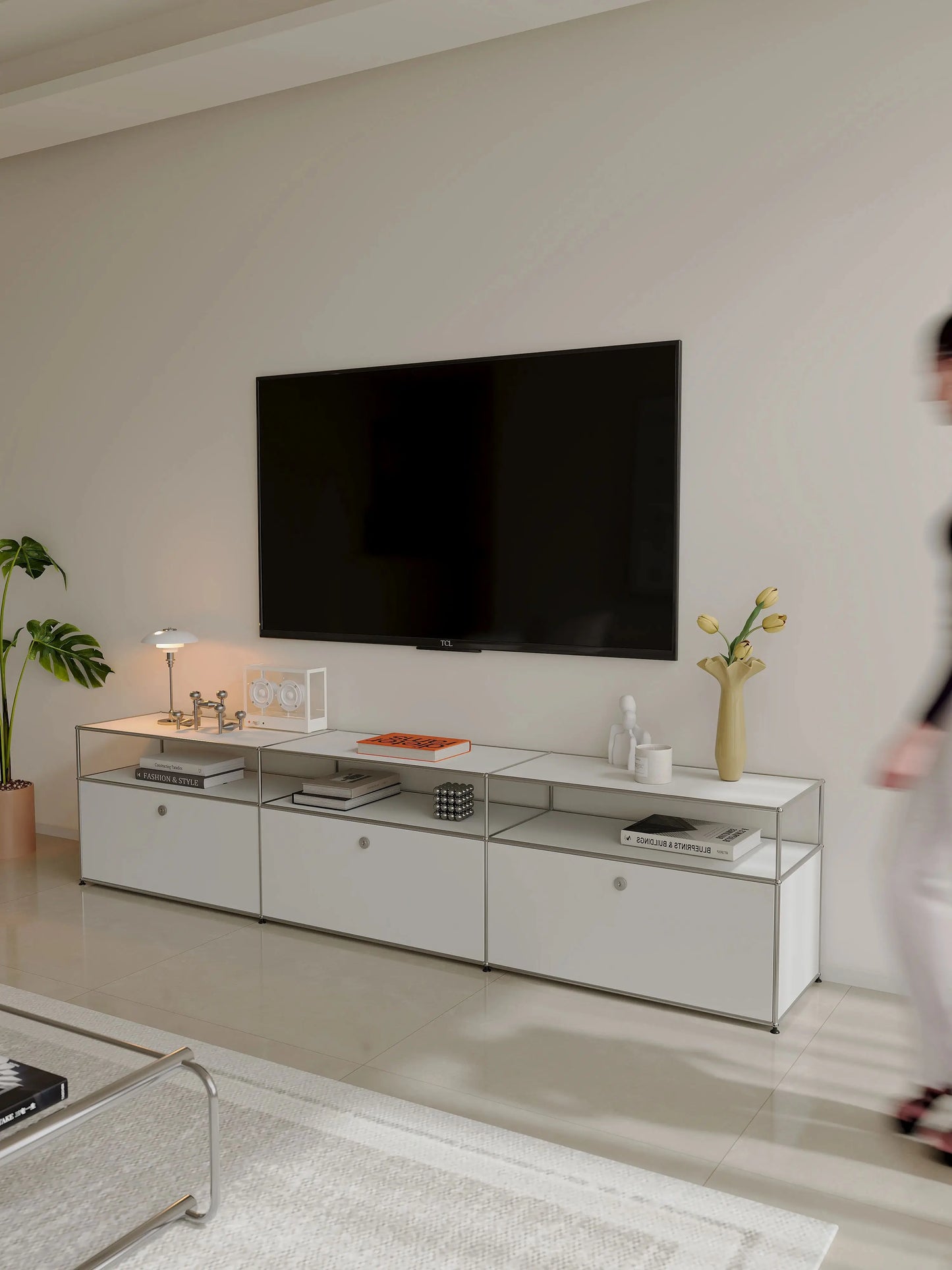 TV-Kast – TV-Meubel – Media Meubel – Woonkamer Kast – Roestvrij Staal – Modern Metalen Frame - Stijl 3