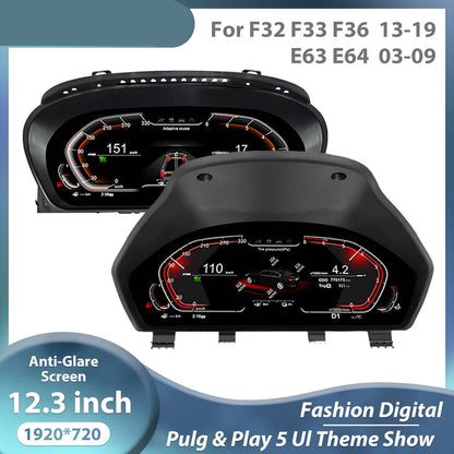 12,3" LCD Dashboardpaneel – Digitaal Instrumentenpaneel – Virtuele Cockpit – Auto Dashboard Display – Plug & Play Installatie – 1920x720 Resolutie – Blauw Licht Anti-Glare