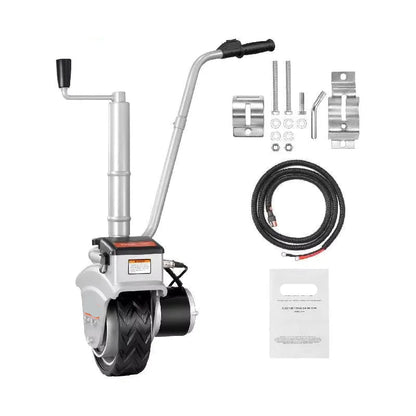 Elektrisch Neuswiel – Gemotoriseerd Neuswiel – Caravan Mover – 12V Motor - 5000lbs Trekcapaciteit - 22 ft/min Snelheid - Trailer Dolly - Verstelbare Hoogte - Caravan Mover - Trailer Verplaatser - Elektrische aanhanger - Geschikt voor Caravan & Boot
