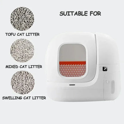 Slimme Kattenbak – Automatische Kattenbak – Zelfreinigende Kattenbak – App-gestuurde Kattenbak – Geurvrije Kattenbak – Grote Inhoud 7,6L – Veilig Met Sensoren