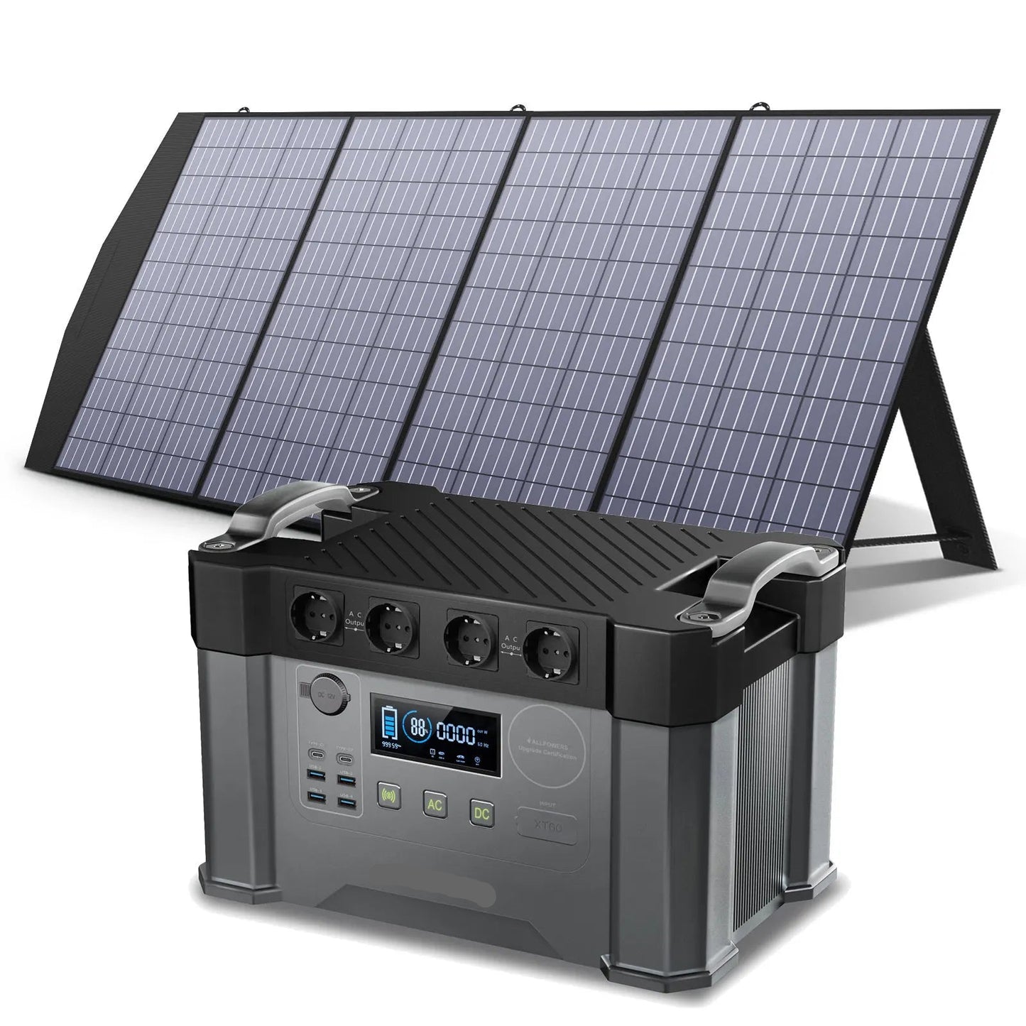 Draagbare Powerstation – Mobiele Accu – Noodstroom – Energiebron – 2000W Vermogen – 11 Aansluitingen