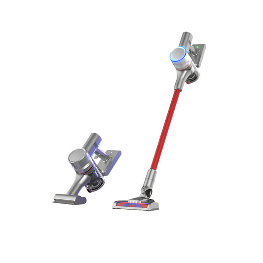Steelstofzuiger Draadloos - Steelstofzuiger - Stofzuiger - Steelstofzuiger Snoerloos - Krachtige Zuigkracht - 19500Pa - RGB Ring Light - Magnetische oplaadpoort - Rood - QUORE