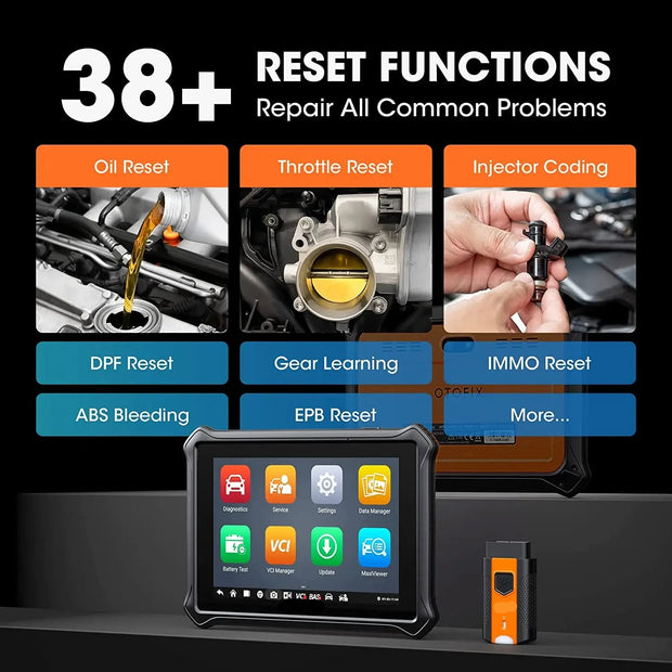 OBD2 Scanner - Wifi - Bluetooth - Diagnosecomputer - Storing Verwijderen - Autodiagnosetool - Volledige systeemdiagnose - Uitleesapparatuur Auto - Diagnose Auto - Zwart
