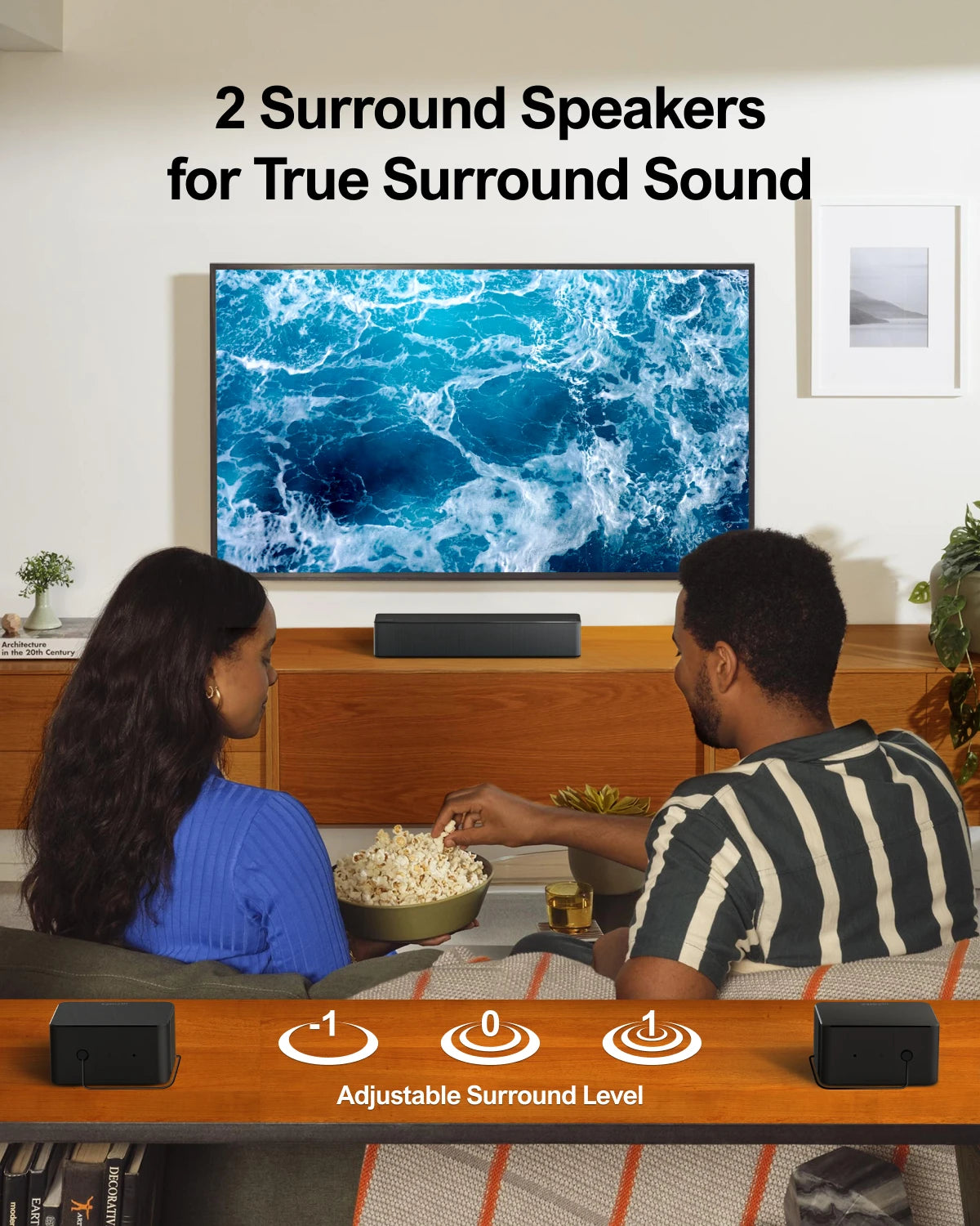 Soundbar - 5.1ch - Soundbar voor TV - Surround Sound-Systeem - met Dradlooze Subwoofer - Dolby Atmos - Bassboost - Smart TV - 87dB - HDMI - eARC - Optical - AUX - USB - Bluetooth 5.3 - Zwart