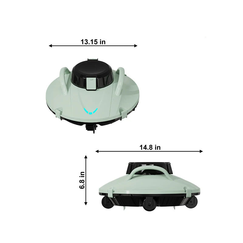 Zwembadrobot - tot 130m2 - zwembad stofzuiger - bodemzuiger - zwembadstofzuiger elektrisch - QUORE