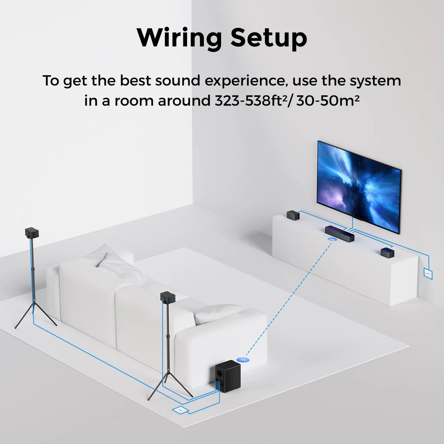 Boom Soundbar – Home Cinema Speaker – Surround Sound Systeem – Bluetooth Speaker – Wireless Subwoofer – Dolby Atmos – 7.1 Kanaals 500W