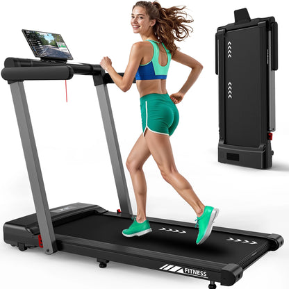 Loopband – Treadmill – Hometrainer – Hardloopband – Wandelband – Inklapbaar Ontwerp – 2,5 PK Motor & Bluetooth Speakers