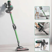 Handstofzuiger met Steel - Draadloze Steelstofzuiger - Draadloze stofzuiger - Afneembare Kruimelzuiger - Zakloze stofzuiger - 15kPa - HEPA - 150W - Groente