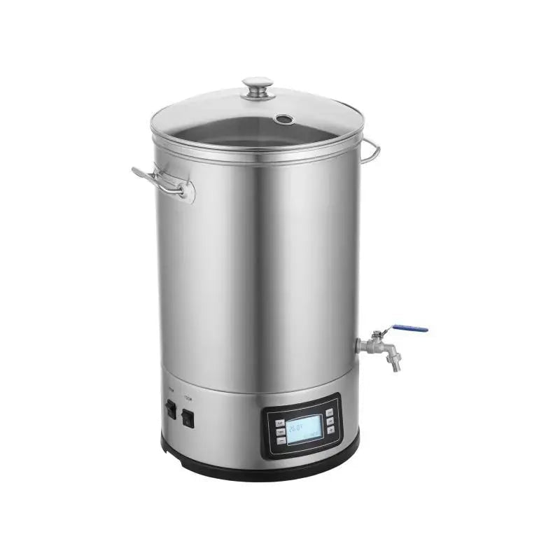 Elektrisch Brouwketel Systeem – Thuisbrouwketel – Bierbrouwset – Ambachtelijk Bierbrouwen – 30 Liter Capaciteit – 304 Roestvrij Staal – Elektronische Temperatuurregeling - QUORE