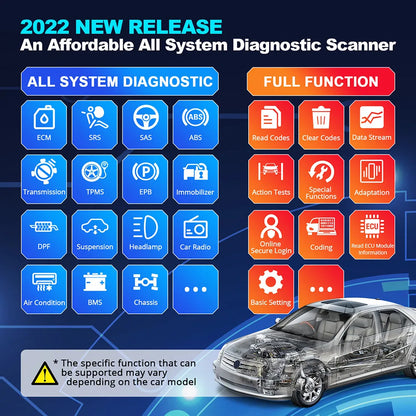 OBD2 Scanner – Diagnoseapparaat – Foutcode Lezer – Auto Uitlezer – Uitleesapparaat – CAN FD Protocol – 16 Reset Functies