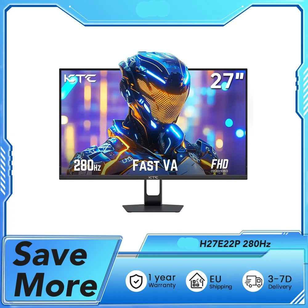 Gamingmonitor – Gaming Scherm – Gamemonitor – Pc Monitor – 27 Inch – Full HD – 280Hz Verversingssnelheid – 1ms Reactietijd - QUORE