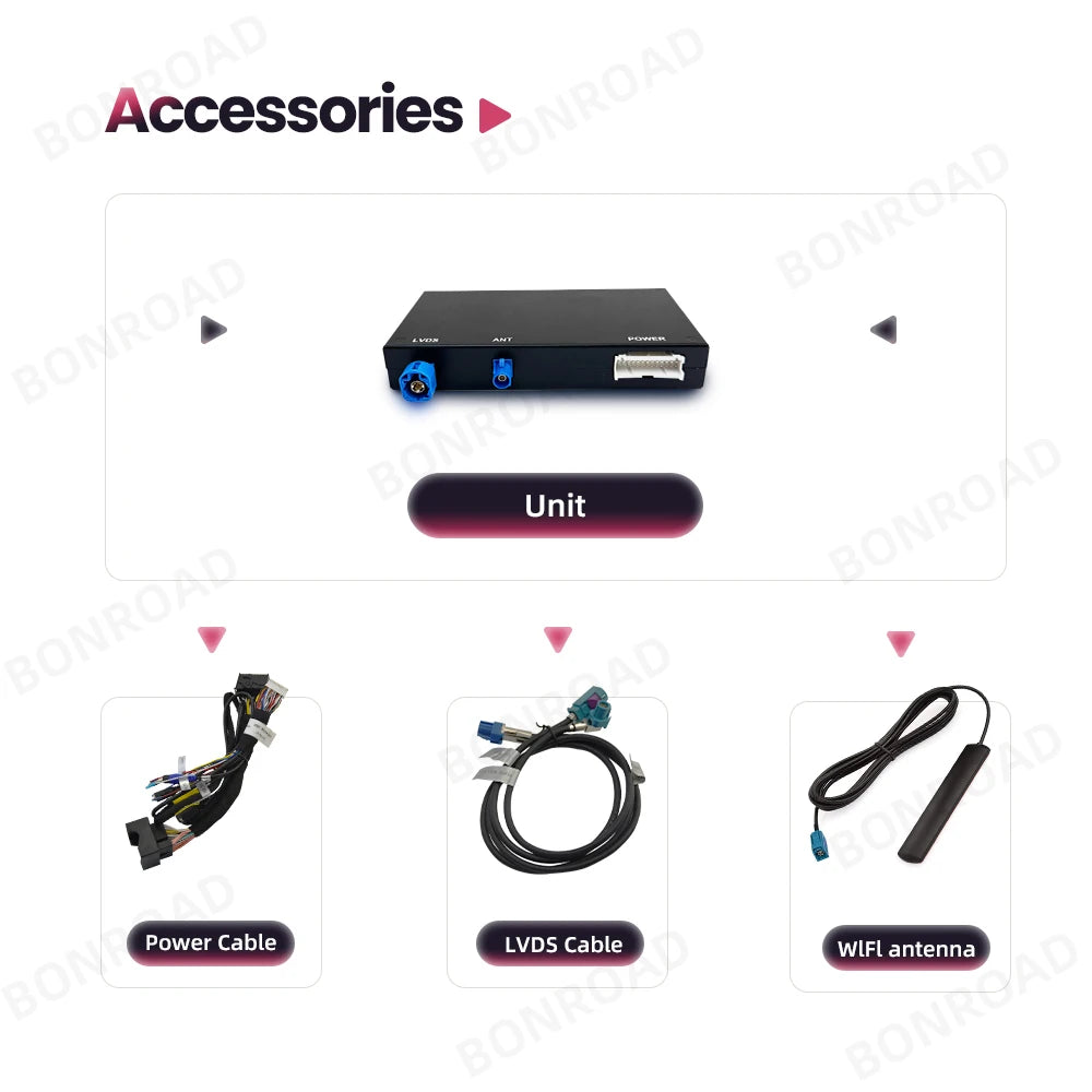CarPlay Adapter – Wireless CarPlay Dongle – Android Auto Adapter – Draadloze Auto Adapter – Carplay Box – Bluetooth Connectie – Geschikt voor Audi A3 8.3 Inch Scherm - QUORE